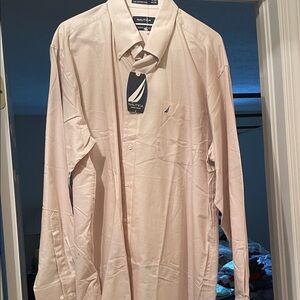 Nautica Men's Light Tan Dress Shirt